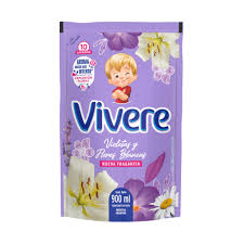 SUAVIZANTE VIOLETAS Y FLORES VIVERE DOY PACK 900ml