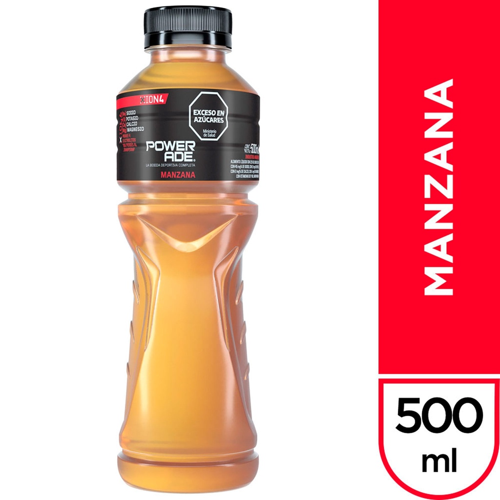 ISOTONICA MANZANA PET POWERADE 500ml