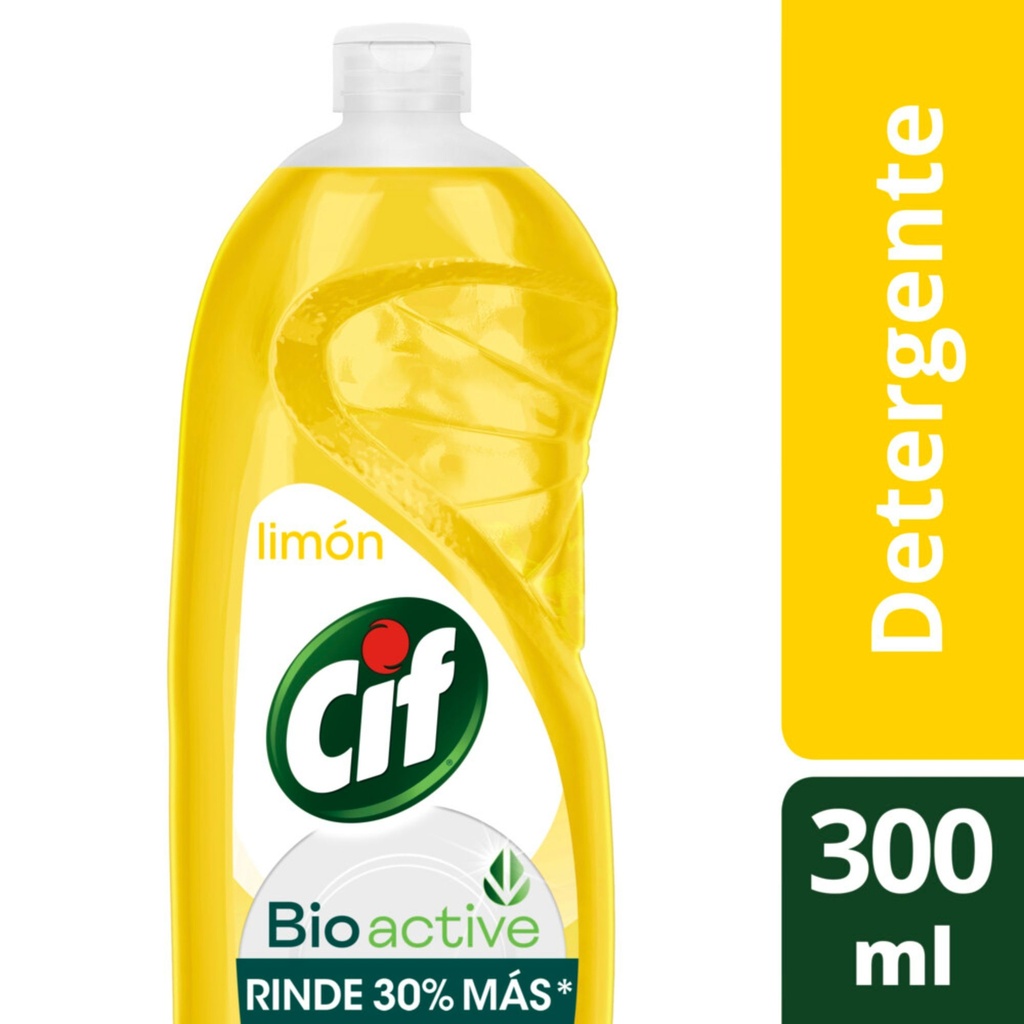 DET. LAVAVAJILLAS BIO ACTIVE LIMON CIF 300ml