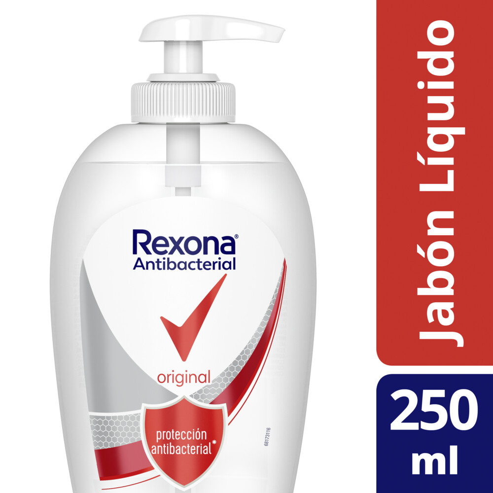 JABON LIQUIDO ANTIBACTERIAL REXONA 250ml