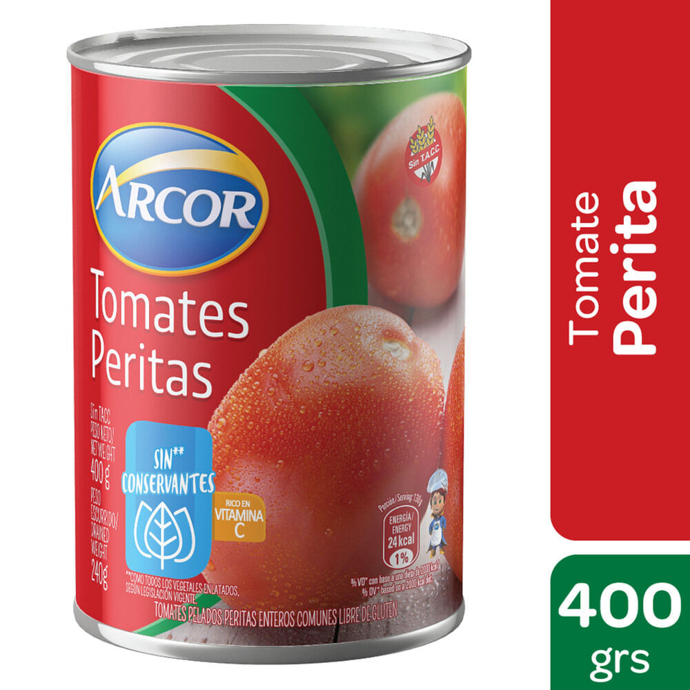 TOMATE PERITA ENTERO  ARCOR 400g