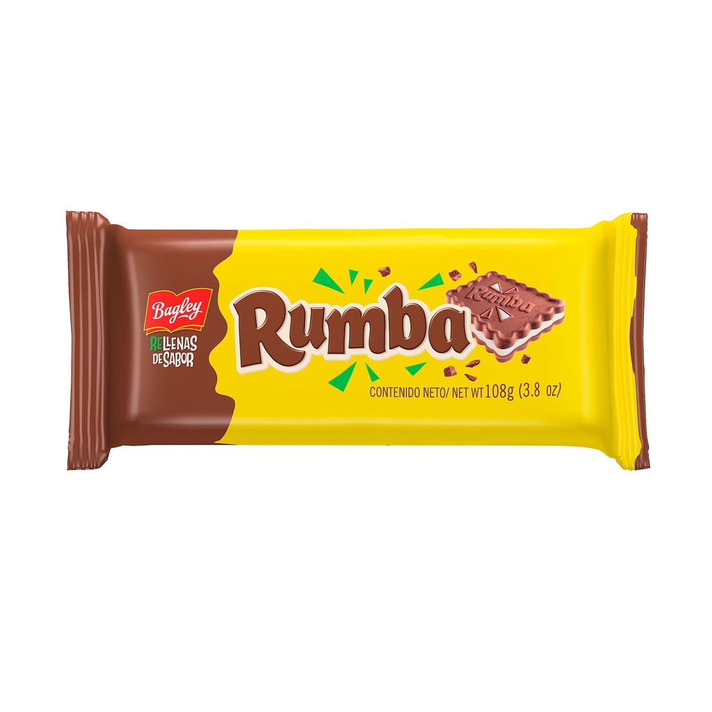 GALLETITAS CHOCOLATE RELLENAS S/COCO RUMBA 110g