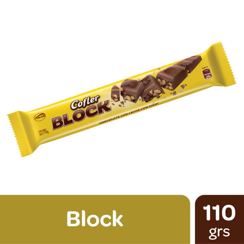 CHOCOLATE CON MANI BLOCK 110g