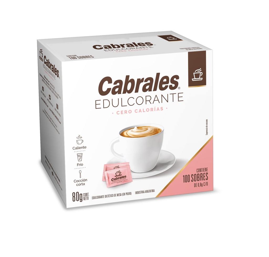 EDULCORANTE EN SOBRES CABRALES 80g