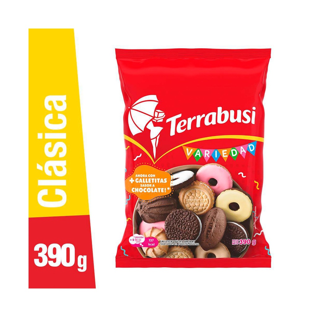 GALLETITAS SURTIDAS VARIEDAD TERRABUSI 390g