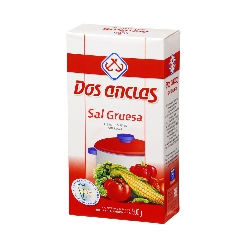 SAL GRUESA DOS ANCLAS ESTUCHE 500g