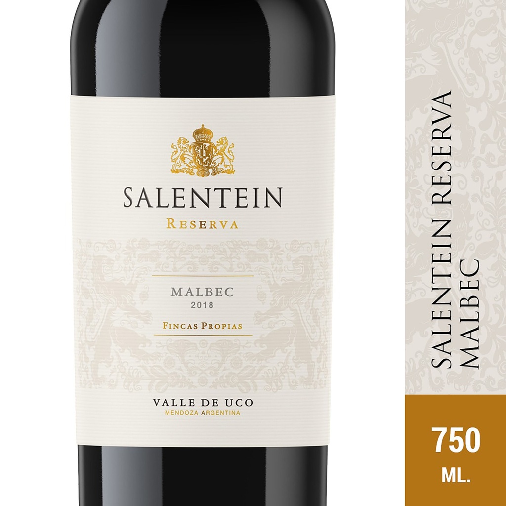 VINO TINTO RESERVA MALBEC SALENTEIN 750ml