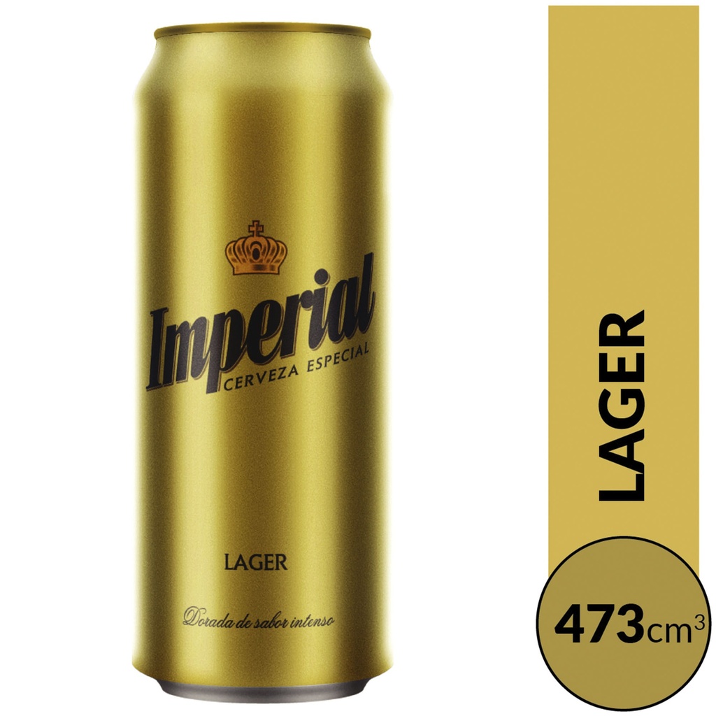 CERVEZA LAGER IMPERIAL LATA 473ml