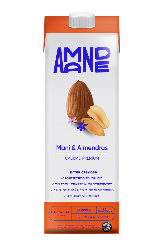 BEBIDA DE MANI &amp; ALMENDRAS AMANDE 1000ml