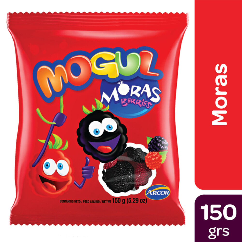 PASTILLAS DE GOMA MORAS BERRIES MOGUL 150g