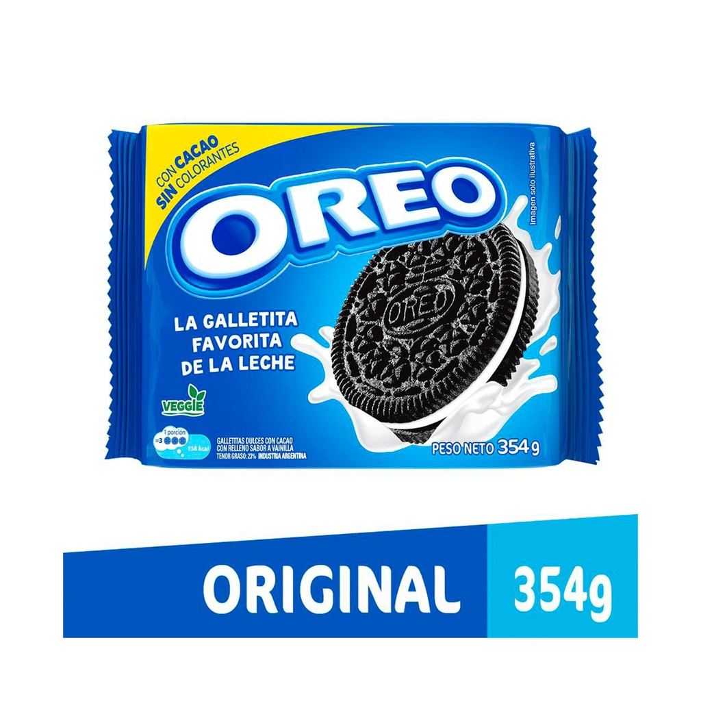 GALLETITAS CHOCOLATE RELLENAS S/VAINILLA OREO 354g