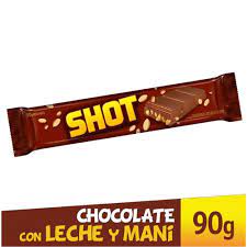 CHOCOLATE CON LECHE Y MANI SHOT 90g