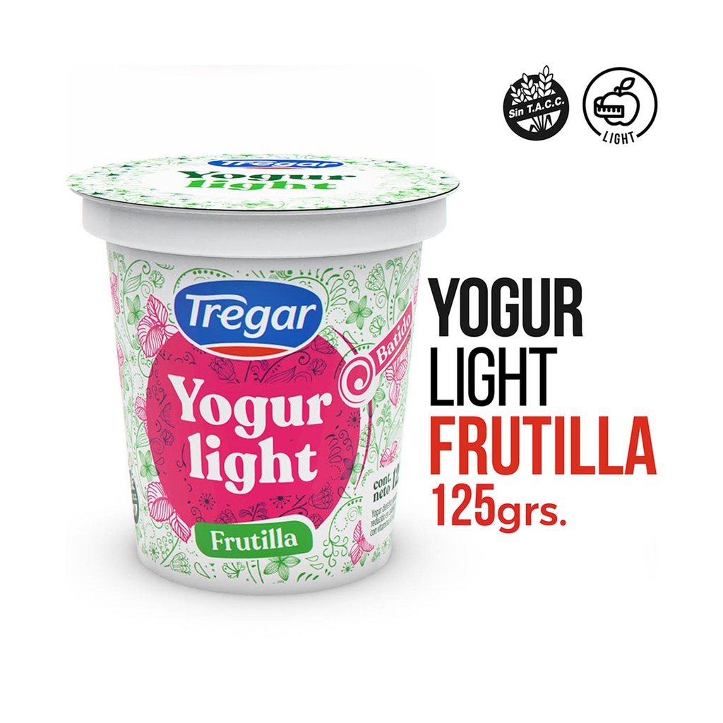 YOGUR DESCREMADO S/FRUTILLA TREGAR 125g