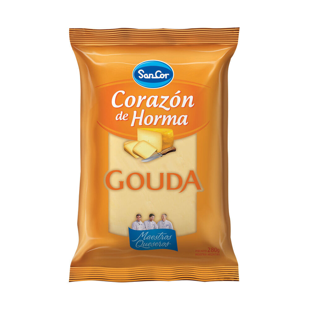 QUESO GOUDA CORAZON HORMA SANCOR 260g