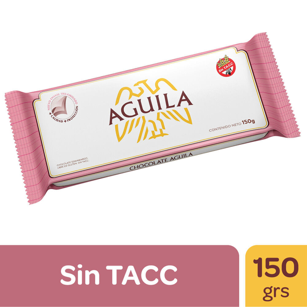 TABLETA CHOCOLATE SEMIAMARGO AGUILA 150g     