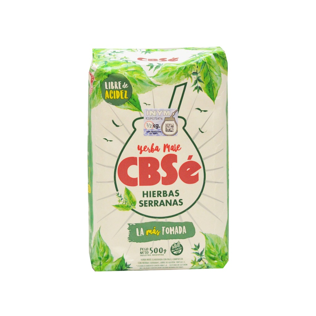 YERBA MATE C/HIERBAS SERRANAS CBSE 500g