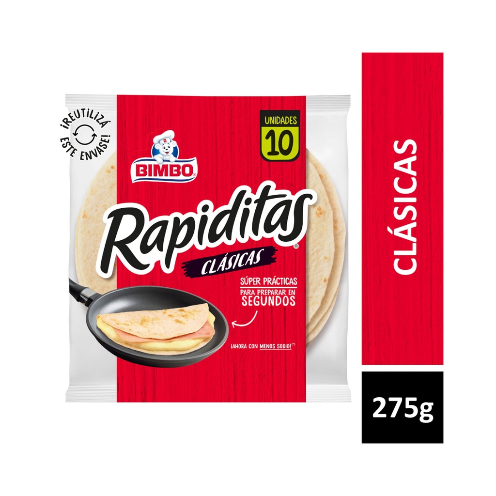 RAPIDITAS CLASICAS BIMBO 275g