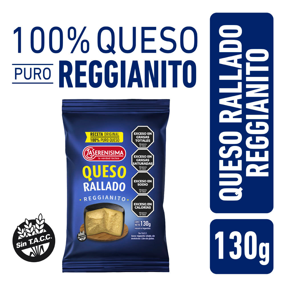 QUESO REGGIANITO RALLADO LA SERENISIMA 130g