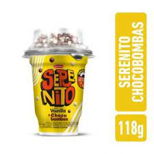 POSTRE VAINILLA CON CHOCOBOMBAS SERENITO 118g