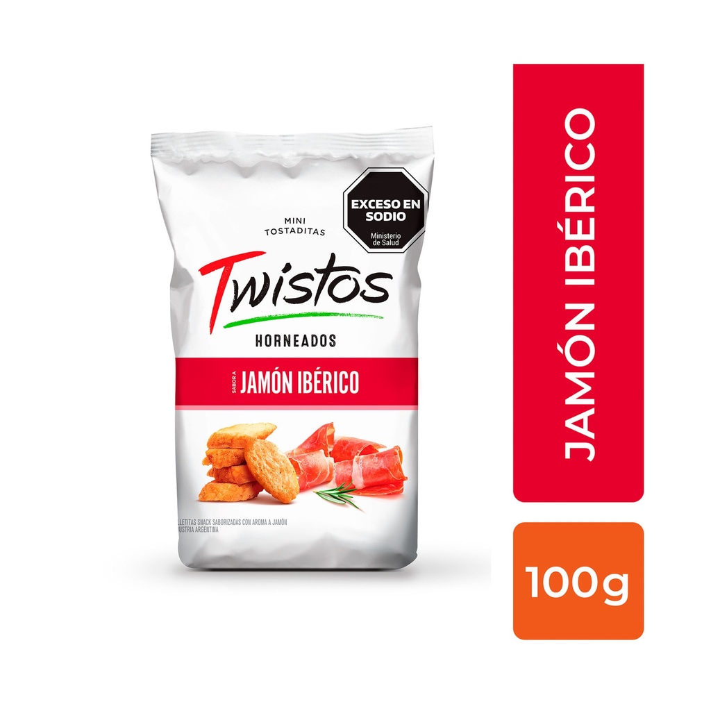 MINI TOSTADITAS JAMON IBERICO TWISTOS 100g