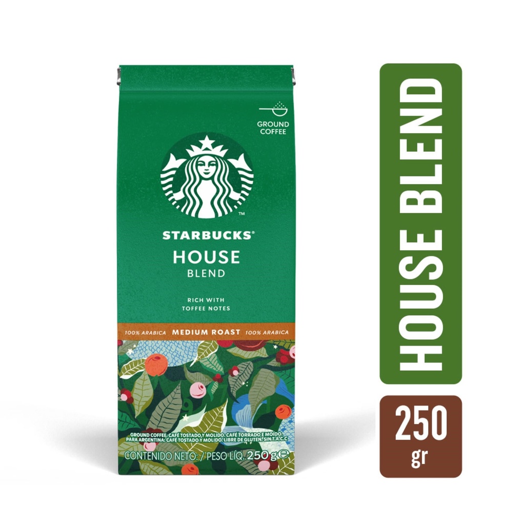 CAFE MOLIDO TOSTADO HOUSE BLEND STARBUCKS 250g