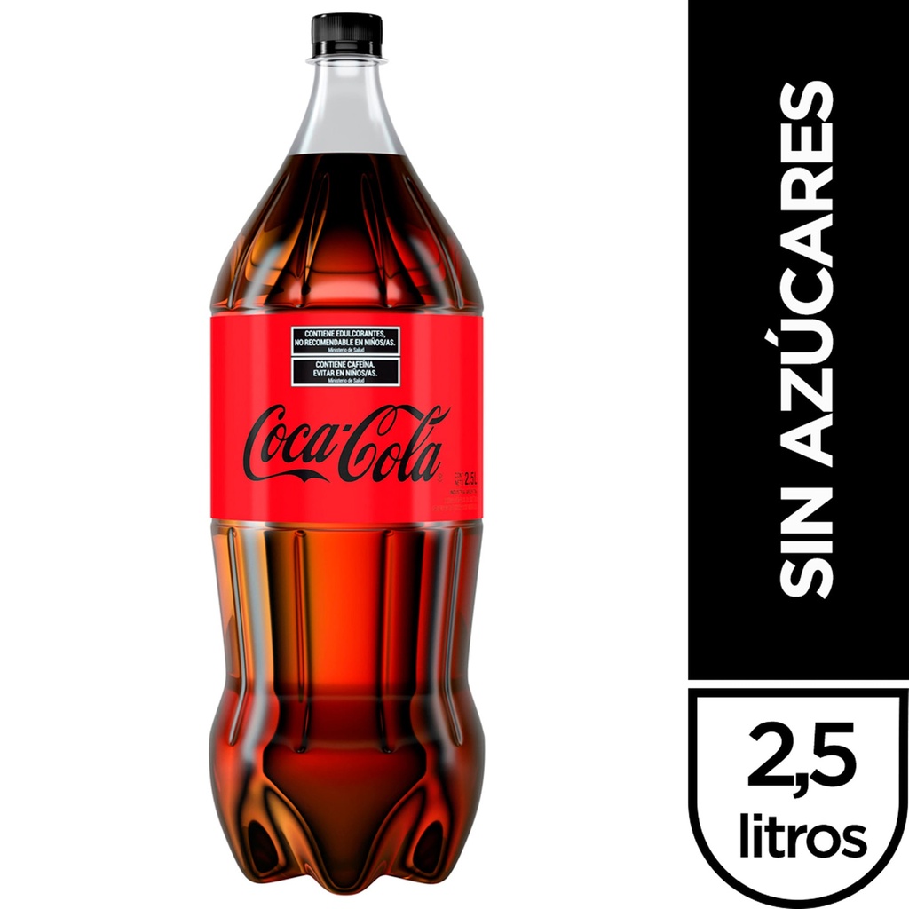 GASEOSA COLA S/AZUCAR COCA-COLA PET 2500ml