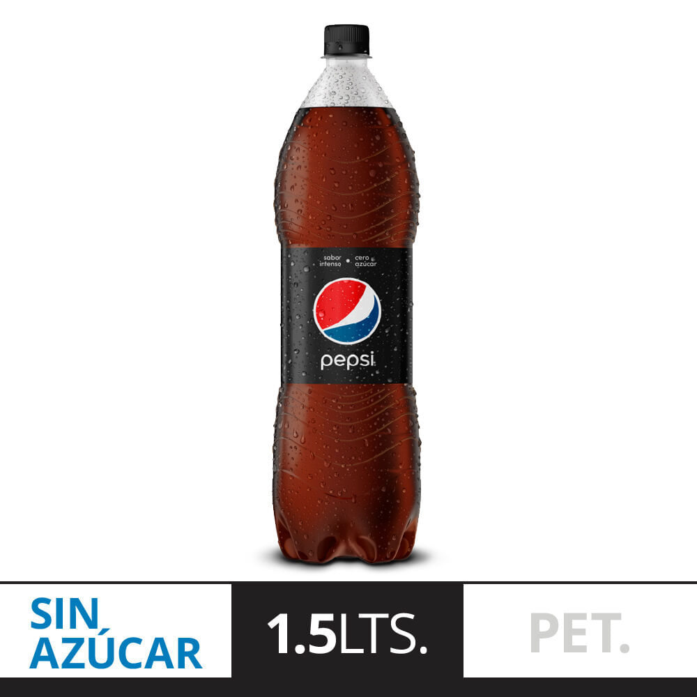 GASEOSA COLA BLACK PEPSI PET 1500ml