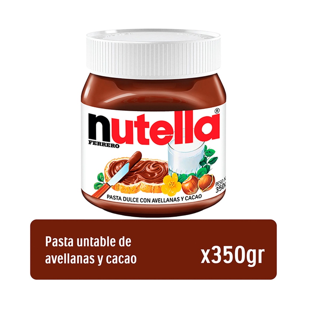 CREMA DE AVELLANAS NUTELLA 350g