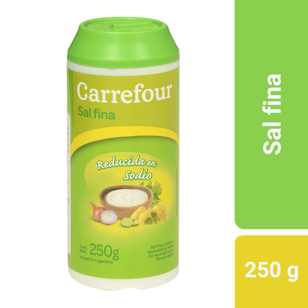 SAL FINA REDUCIDA EN SODIO SALERO CARREFOUR 250g