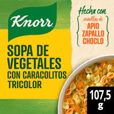 SOPA CASERA VEGETAL C/CARACOLITO KNORR 107.5g