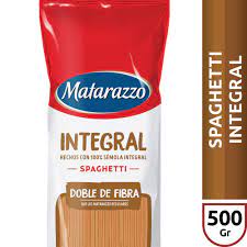 FIDEOS SPAGHETTI INTEGRAL MATARAZZO 500g