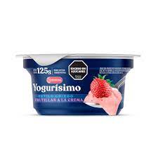 YOGUR ENTERO GRIEGO FRUTILLAS A LA CREMA YOGURISIMO 125g