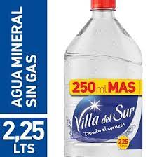 AGUA MINERAL SIN GAS VILLA DEL SUR 2250ml