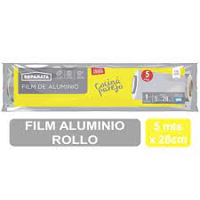 ROLLO DE ALUMINIO SEPARATA 28cmX5m2