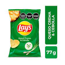 PAPAS FRITAS QUESO CEBOLLA LAYS 77g