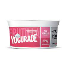 YOGUR SEMIDESCREMADO BATIDO FRUTILLA YOGURADE 210g