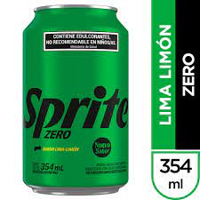 GASEOSA LIMA LIMON S/AZUCAR SPRITE LATA 354ml