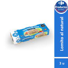 ATUN EN LOMOS AL NATURAL CARREFOUR 240g