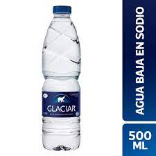 AGUA MINERAL SIN GAS BAJO SODIO GLACIAR 500ml