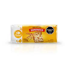 GALLETITAS SANDWICH CARREFOUR 110g