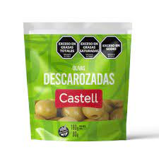 ACEITUNAS VERDES DESCAROZADAS CASTELL DOY PACK 80g