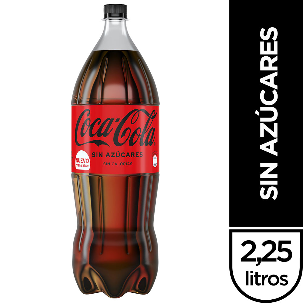 GASEOSA COLA S/AZUCAR PET COCA-COLA SIN AZÚCAR 2250ml