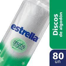 DISCOS DE ALGODON ESTRELLA 80und