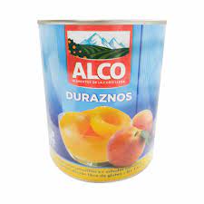 DURAZNOS EN MITADES ALCO 820g