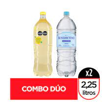 PACK AGUA SABORIZADA POMELO AQUARIUS 2250ml+ AGUA BENEDICTINO 2250ml