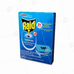 TABLETAS MATA MOSCAS MOSQUITOS DOBLE ACCION RAID 24und