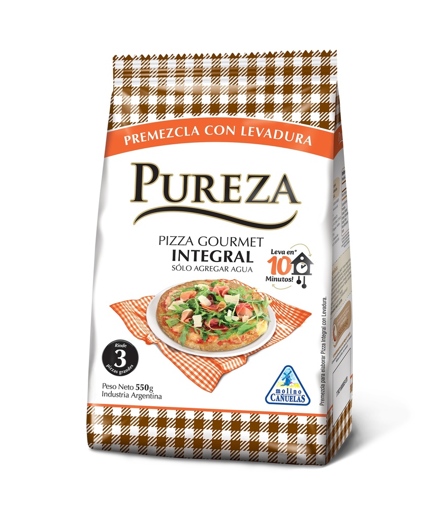 PREMEZCLA PIZZA INTEGRAL PUREZA 550g