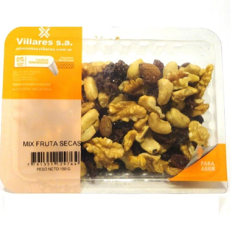 MIX FRUTAS SECAS VILLARES 150g