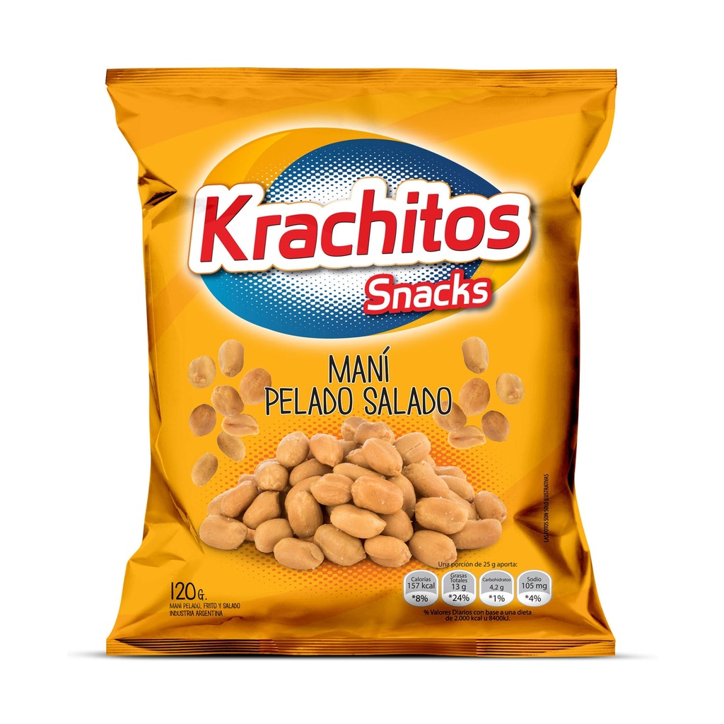 MANI PELADO SALADO KRACHITOS 110g