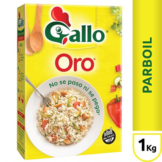 ARROZ PARBOIL LARGO FINO ESTUCHE GALLO 1000g